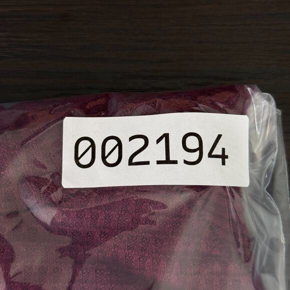 Free People Make It Easy Thermal Top Womens Large Layer High Mock Neck Burgundy - Picture 9 of 9